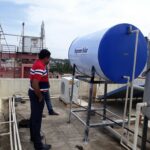 Heat pump installation for Solar water heater